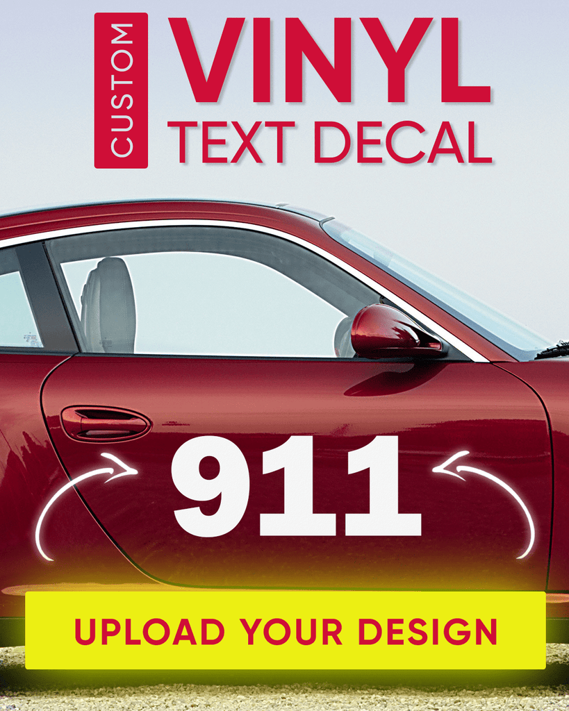 Vinyl Digit Lettering | Vinyl Racing Numbers