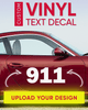 Vinyl Digit Lettering | Vinyl Racing Numbers