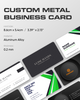 Elevate Your Professional Image with a Custom Metal Business Card