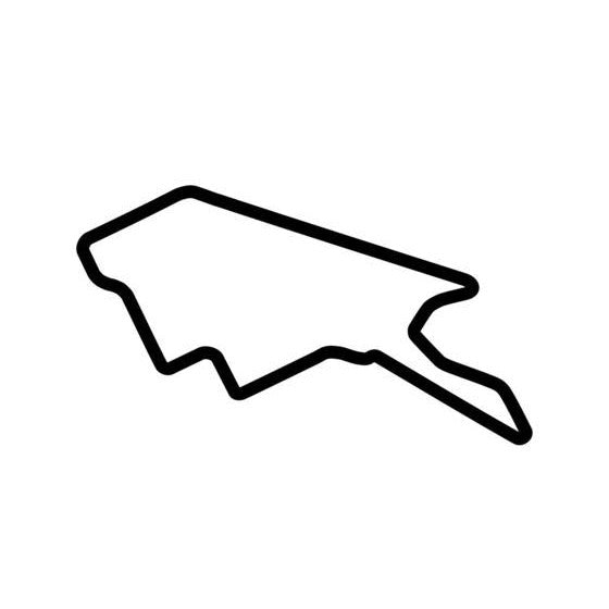 Adelaide Street Circuit Race Track Outline Vinyl Decal Sticker