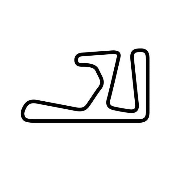 Aiginio Circuit Race Track Outline Vinyl Decal Sticker