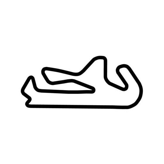 Algarve International Circuit Race Track Outline Vinyl Decal Sticker
