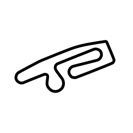 Anderstorp Raceway Circuit Race Track Outline Vinyl Decal Sticker