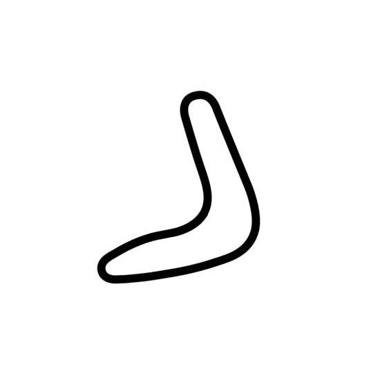 Anglesey Club Circuit Race Track Outline Vinyl Decal Sticker