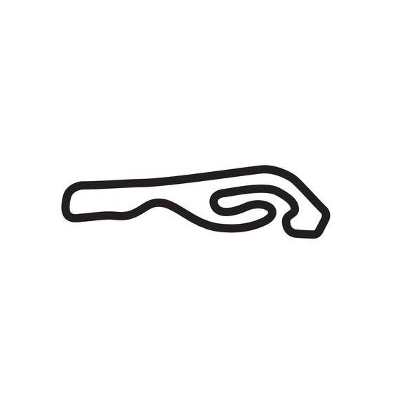 Anneau Du Rhin Competition 30 Circuit Race Track Outline Vinyl Decal Sticker
