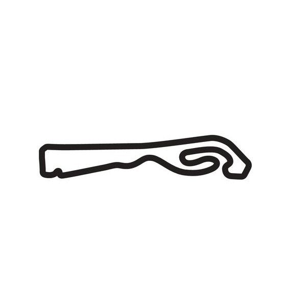 Anneau Du Rhin Competition 37 Circuit Race Track Outline Vinyl Decal Sticker