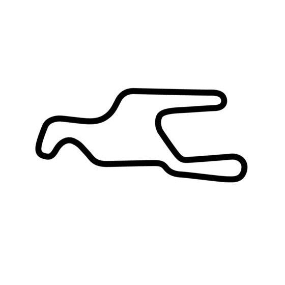 Arctic Circle Raceway Circuit Race Track Outline Vinyl Decal Sticker