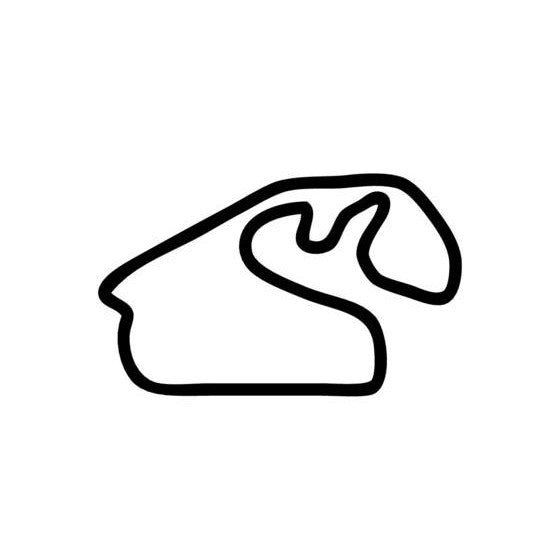 Autodromo Jose Carlos Pace Interlagos South America Race Track Outline Vinyl Decal Sticker