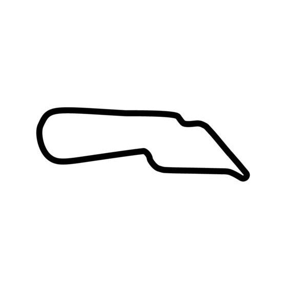 Autodromo Juan Y Oscar Galvez Layout 12 South America Race Track Outline Vinyl Decal Sticker