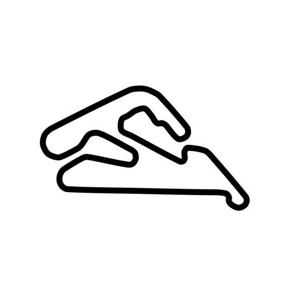 Autodromo Juan Y Oscar Galvez Layout 6 South America Race Track Outline Vinyl Decal Sticker