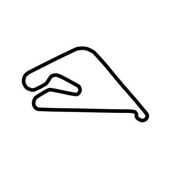 Autodromo Juan Y Oscar Galvez Layout 8 South America Race Track Outline Vinyl Decal Sticker