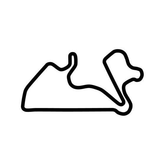 Autopolis Circuit Race Track Outline Vinyl Decal Sticker