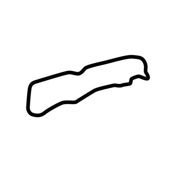 Blyton Park Driving Centre Short Circuit Race Track Outline Vinyl Decal Sticker
