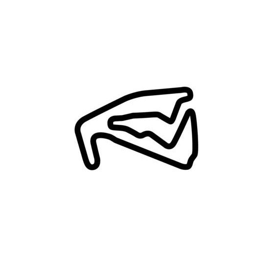 Bresse Circuit Race Track Outline Vinyl Decal Sticker