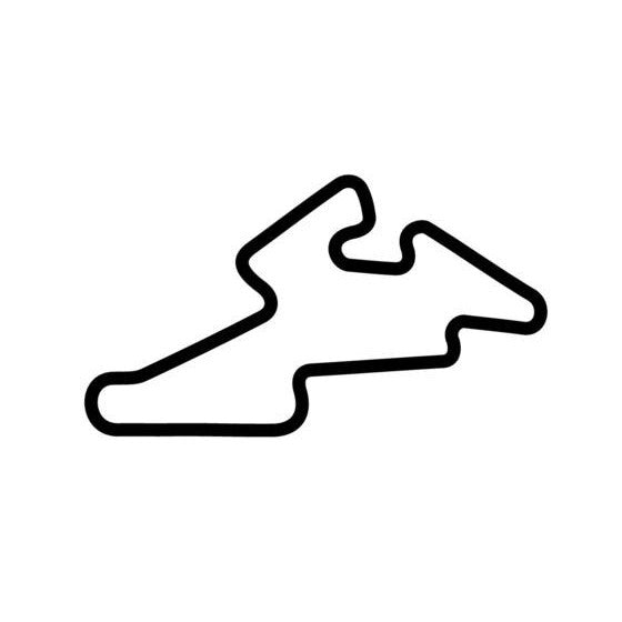 Brno Circuit Race Track Outline Vinyl Decal Sticker
