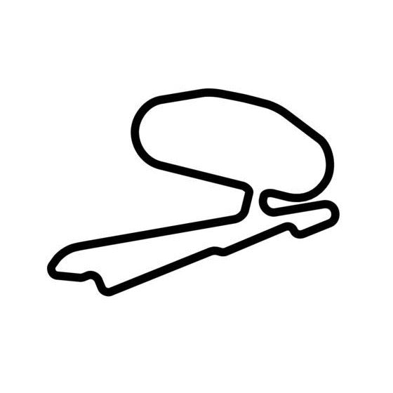 Calder Park Raceway Combined Race Track Outline Vinyl Decal Sticker