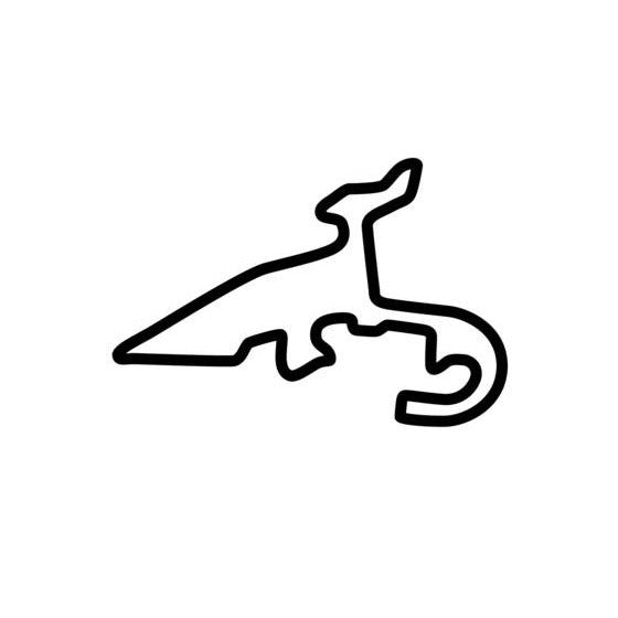 Chambley Circuit Race Track Outline Vinyl Decal Sticker