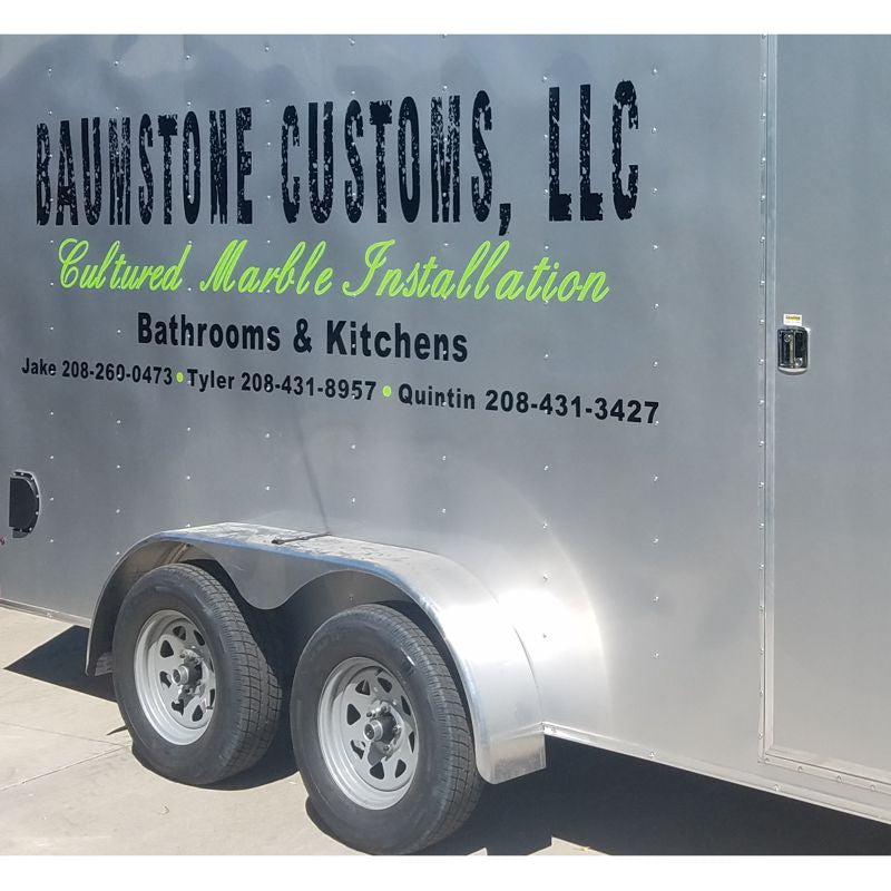Trailer Lettering Digits Marking Vinyl Decal Sticker - Your Personalized Solution for Trailer Styling!