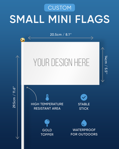 Warning Pesticide Treated Area Mini Flag