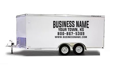 Trailer Lettering Digits Marking Vinyl Decal Sticker - Your Personalized Solution for Trailer Styling!
