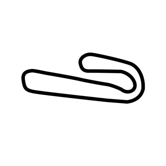 Djursland Ring Circuit Race Track Outline Vinyl Decal Sticker