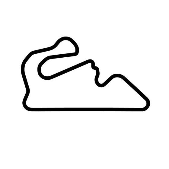 Dubai Autodrome National Course Vinyl Decal Sticker