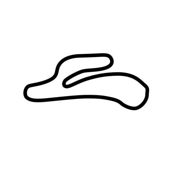 Ebisu Circuit Race Track Outline Vinyl Decal Sticker