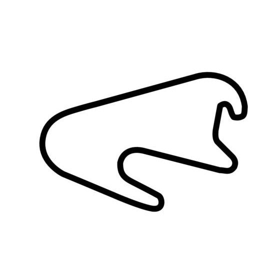 Eurospeedway Lausitz 34km T1 Circuit Race Track Outline Vinyl Decal Sticker