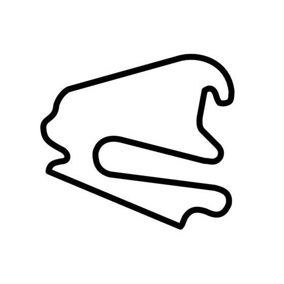 Eurospeedway Lausitz 45km Circuit Race Track Outline Vinyl Decal Sticker