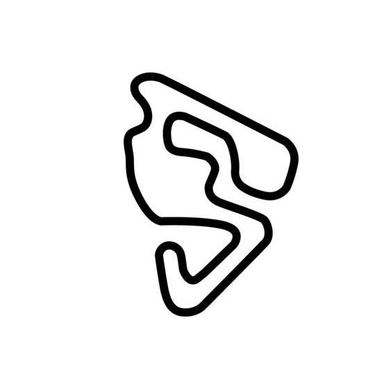 Funpark Fatima Kartodromo Circuit Race Track Outline Vinyl Decal Sticker