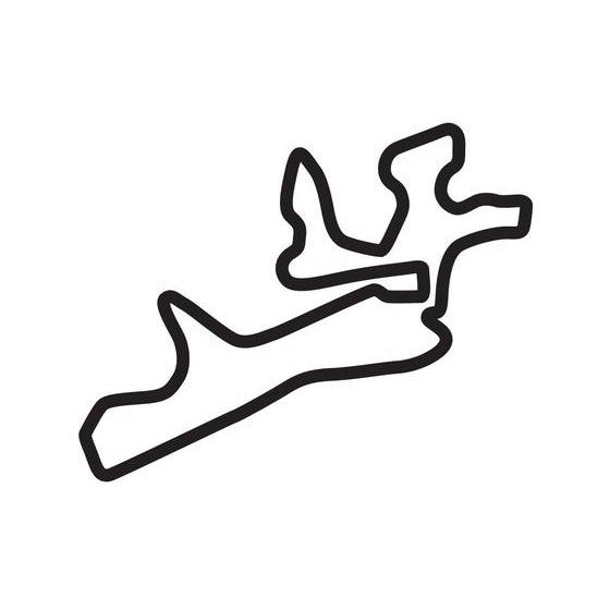 Gotland Ring Grand Prix Circuit Race Track Outline Vinyl Decal Sticker