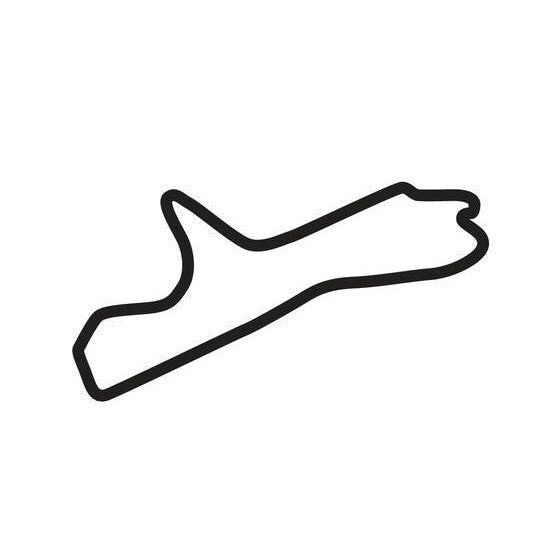 Gotland Ring South Circuit Race Track Outline Vinyl Decal Sticker