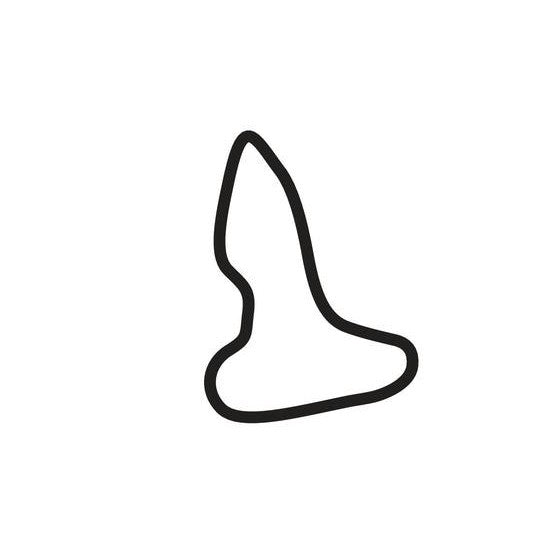 Gotland Ring Tjelvar Circuit Race Track Outline Vinyl Decal Sticker