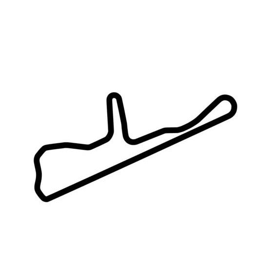 Hidden Valley Raceway Race Track Outline Vinyl Decal Sticker