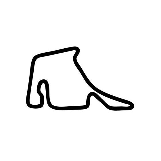 Hockenheimring Circuit Race Track Outline Vinyl Decal Sticker