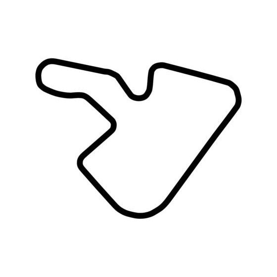Irungattukottai Race Track Club Circuit Race Track Outline Vinyl Decal Sticker