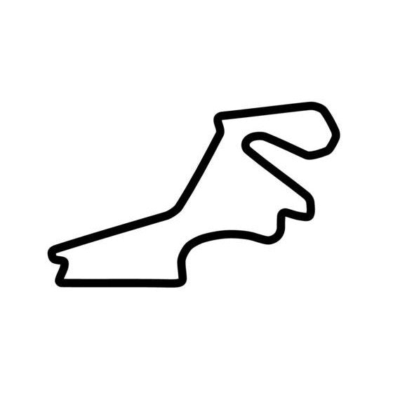 Istanbul Park Circuit Race Track Outline Vinyl Decal Sticker