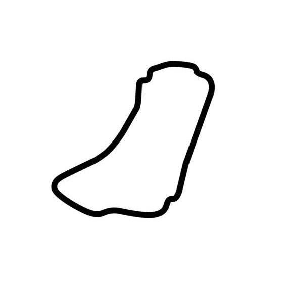 Izmit Korfez Pisti Circuit Race Track Outline Vinyl Decal Sticker