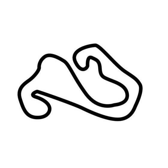 Izmit Korfez Pisti Kart Track Circuit Race Track Outline Vinyl Decal Sticker