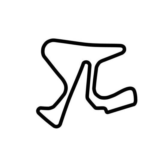 Jerez Circuit Race Track Outline Vinyl Decal Sticker
