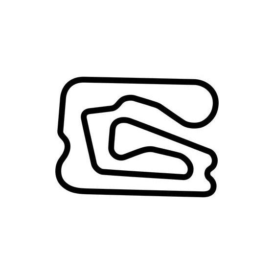 Kartdromo Parma Circuit Race Track Outline Vinyl Decal Sticker