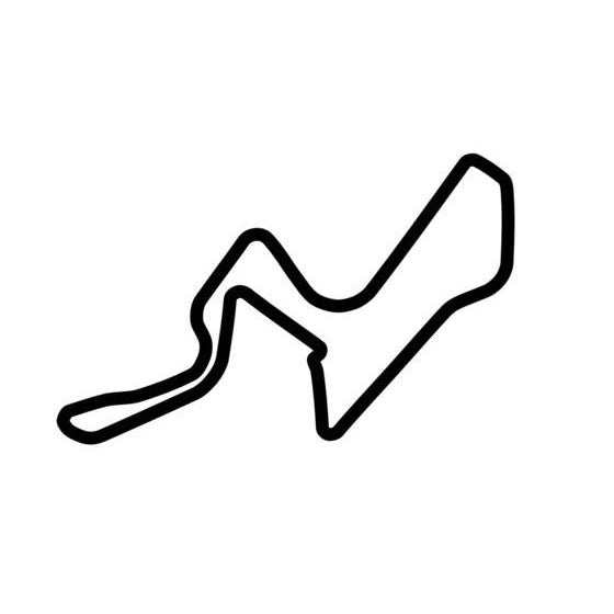 Kyalami Circuit Race Track Outline Vinyl Decal Sticker