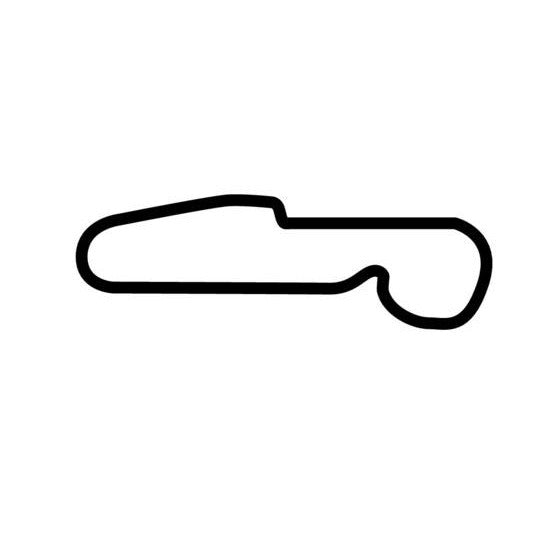 Leipzig Porsche Testing Centre B Circuit Race Track Outline Vinyl Decal Sticker