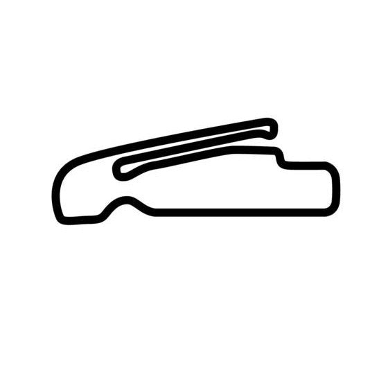 Leipzig Porsche Testing Centre C Circuit Race Track Outline Vinyl Decal Sticker