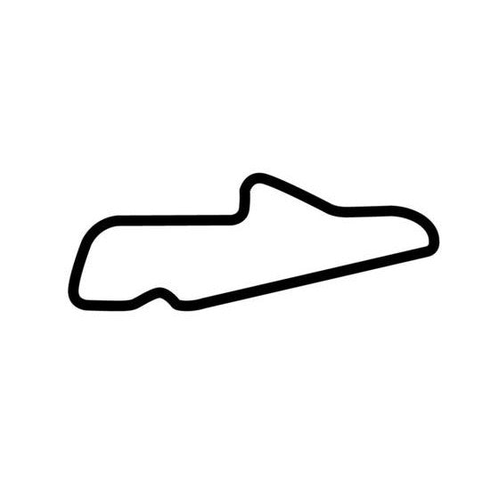 Linkopings Motor Stadium Sviestad Circuit Race Track Outline Vinyl Decal Sticker