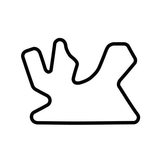 Losail International Circuit Race Track Outline Vinyl Decal Sticker