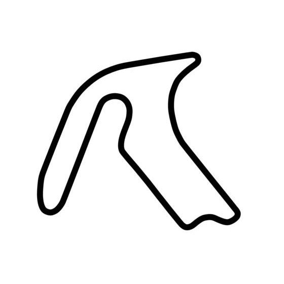 Mallala Motor Sport Park Race Track Outline Vinyl Decal Sticker