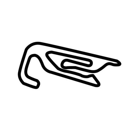 Mallorca Rennarena Circuit Race Track Outline Vinyl Decal Sticker