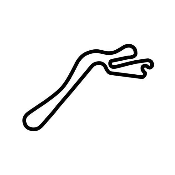 Mas Du Clos Circuit Race Track Outline Vinyl Decal Sticker