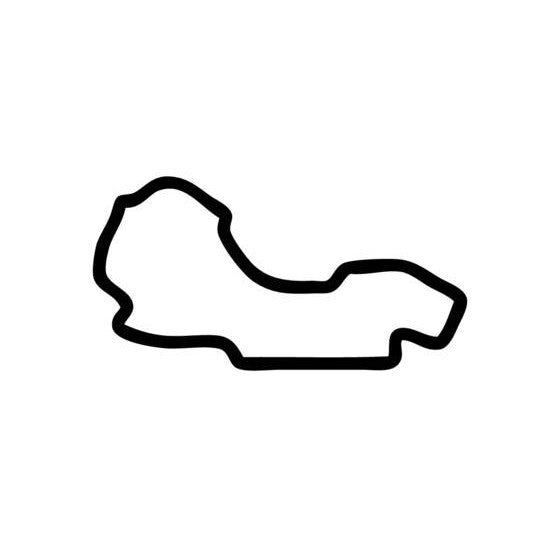Melbourne Grand Prix Circuit Race Track Outline Vinyl Decal Sticker